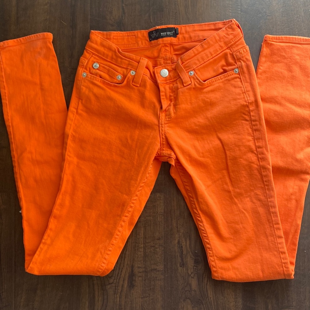WW Woo Orange Lookz WW jeans 3/4